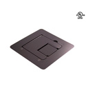 Photo of Mystery FMCA1200 Flat Trim Satin Black Floor Box with Cable Door