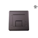 Mystery FMCA1400 Self Trimming Satin Black Floor Box with Cable Door