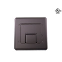 Photo of Mystery FMCA1400 Self Trimming Satin Black Floor Box with Cable Door