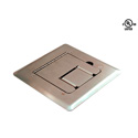 Mystery FMCA1800 Stainless Steel Self Trimming Floor Box with Cable Door