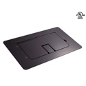 Photo of Mystery FMCA2200 Flat Trim Satin Black Floor Box with Cable Door