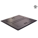 Mystery FMCA3000 Self Trimming Satin Black Floor Box with Cable Slots