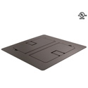 Photo of Mystery FMCA3200 Flat Trim Satin Black Floor Box with Cable Door