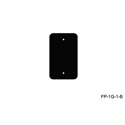 Mystery FP-1G-0-B 1-Gang Black Wall Panel Blank