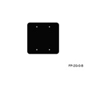 Photo of Mystery FP-2G-0-B 2-Gang Black Wall Panel Blank