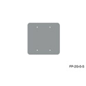 Mystery FP-2G-0-S 2-Gang Stainless Wall Panel Blank