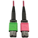 Photo of Tripp Lite N846D-03M-16BMG MMF Fiber Optic Cable 400G OM4 MTP/MPO-APC to MTP/MPO-UPC F/F - 3 Meter