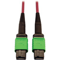 Photo of Tripp Lite N846D-05M-16AMG Multimode Fiber Optic Cable 400G OM4 Plenum MTP/MPO-APC F/F - 5 Meter