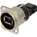 NEUTRIK NA1394-6 FireWire 6-Pin Female to Female Panel Mount Nickel D-Housing