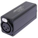 Neutrik NA2F-D0B-TX 3 Pole XLR Female - RCA / Phono Socket Adapter - Black Coded