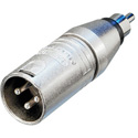 NEUTRIK NA2MPMM 3 Pole XLR Male to RCA Male Audio Adapter