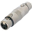 NEUTRIK NA3FF 3-pin XLR Female to 3-pin XLR Female Coupler - Nickel