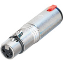 NEUTRIK NA3FJ 3-Pin XLR Female to Stereo 1/4 Inch Female Phone Locking Pre-Wired Audio Adapter