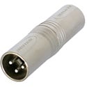 NEUTRIK NA3MM 3 Pole XLR Male to 3 Pole XLR Male Audio Adapter/Coupler - Nickel