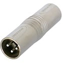 Photo of Neutrik NA3MM 3 Pole XLR Male to 3 Pole XLR Male Audio Adapter/Coupler - Nickel