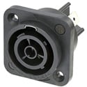 NEUTRIK NAC3FPX-TOP Receptacle - powerCON TRUE1 TOP - Female - 1/4 Inch Flat Tab Terminals - IP 65 and UV Rated