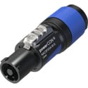 NEUTRIK NAC3FXXA-W-S PowerCON Blue/Gray XX Series Cable End - Power In Blue - 60320-1 - Small Chuck - Each