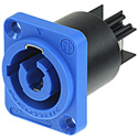 Photo of Neutrik NAC3MPA-1 powerCON Chassis Mount Receptacle Power In - Blue