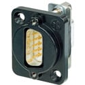 NEUTRIK NADB9MF-B Feed through - DSUB9 Male-Female - D style - Black