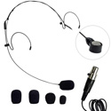 Photo of Nady HM-20U-BLK-MXLR HeadMic Unidirectional Condenser Headworn Mic w/Mini XLR - Black