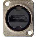 Photo of Neutrik NAHDMI-W HDMI 2.0 Feedthrough Adaptor - IP65 Rated -  D-Shape - Nickel