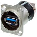 Neutrik NAUSB3 Feed Through USB 3.0 Compatible - Reversible - Nickel