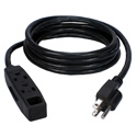 3-Outlet 3-Prong 6ft Power Extension Cord