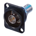 NEUTRIK NBB75DFGB D-Mount BNC to BNC Barrel Grounded - Black