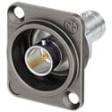 NEUTRIK NBB75DFGX Grounded 75 Ohm 4K/8K 12G-SDI UHD D-Style Chassis Mount BNC Connector