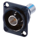 NEUTRIK NBB75DFIB D-Mount BNC to BNC - Isolated Barrel - Black