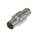 Photo of Neutrik NBB75FA BNC Feedthrough Nickel Female BNC Jack to BNC Jack Adapter - Pre-Wired