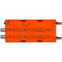 Multidyne NBX-2TX-3G-ST 3G/HD/SD-SDI Dual Fiber Optic Receiver with ST Connectors - up to 6.2 Miles/10km