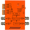 Multidyne NBX-DE-2AES-4AA 3G/HD/SD-SDI Audio Demultiplexer with 2 AES/EBU & 4 Analog Audio Outputs