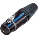 Photo of NEUTRIK NC10FXX-14-B XX Series 10-Pin Cable End - Female - Black/Gold