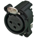 Photo of NEUTRIK NC3FAAH2 3 Pole Female XLR Receptacle - Horizontal PCB Mount