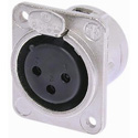Photo of NEUTRIK NC3FDM3-L-1 3-Pin XLR Female Panel/Chassis M3 Mount Connector - Lighting