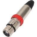 Photo of Neutrik NC3FXS 3 Pole XLR Female with On-Off Switch (Nickel)