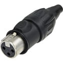 Photo of NEUTRIK NC3FX-TOP Female 3 pin Heavy-duty sealed XLR connector nickel/gold TRUE OUTDOOR PROTECTED (TOP)
