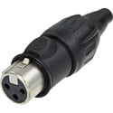 Photo of Neutrik NC3FX-TOP Female 3 pin Heavy-duty sealed XLR connector nickel/gold TRUE OUTDOOR PROTECTED (TOP)