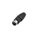 Photo of NEUTRIK NC3FX1-TOP XLR Cable End - X1-TOP Series 3-pole Female - Nickel/Gold - IP 65 and UV Rated for Cable OD 5-10 mm