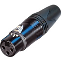 Photo of Neutrik NC3FXX-14-BAG-D 3 Pole Female XLR Cable Connector - Black/Silver - 100 pack