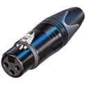 Photo of Neutrik NC3FXX-BAG 3 Pin Female XLR Cable Connector - Black/Silver