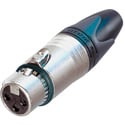 Neutrik NC3FXX-EMC EMI Protected 3 Pin Female XLR Silver/Gold