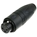 Photo of NEUTRIK NC3FXX-HD-B-D 3 Pole Female XLR Heavy Duty Connector (Black Housing) - 25 Pack