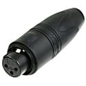 Photo of Neutrik NC3FXX-HD-B-D 3 Pole Female XLR Heavy Duty Connector (Black Housing) - 25 Pack