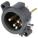Photo of NEUTRIK NC3MAV 3-Pin XLR Male Vertical PCB Mount Connector