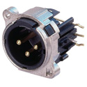 Photo of NEUTRIK NC3MBHR 3-Pin XLR Male Lateral Right PCB Mount Connector