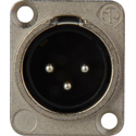 Photo of NEUTRIK NC3MD-L-1 3-Pin XLR Male Panel/Chassis Mount Connector - Solder Cups