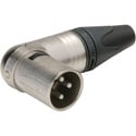 Photo of Neutrik NC3MRX 3 Pole Right Angle Male Cable Connector - Nickel/Silver