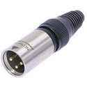 Photo of NEUTRIK NC3MX-HD-B Water Resistant 3-Pin XLR Male Cable End Gold Contacts